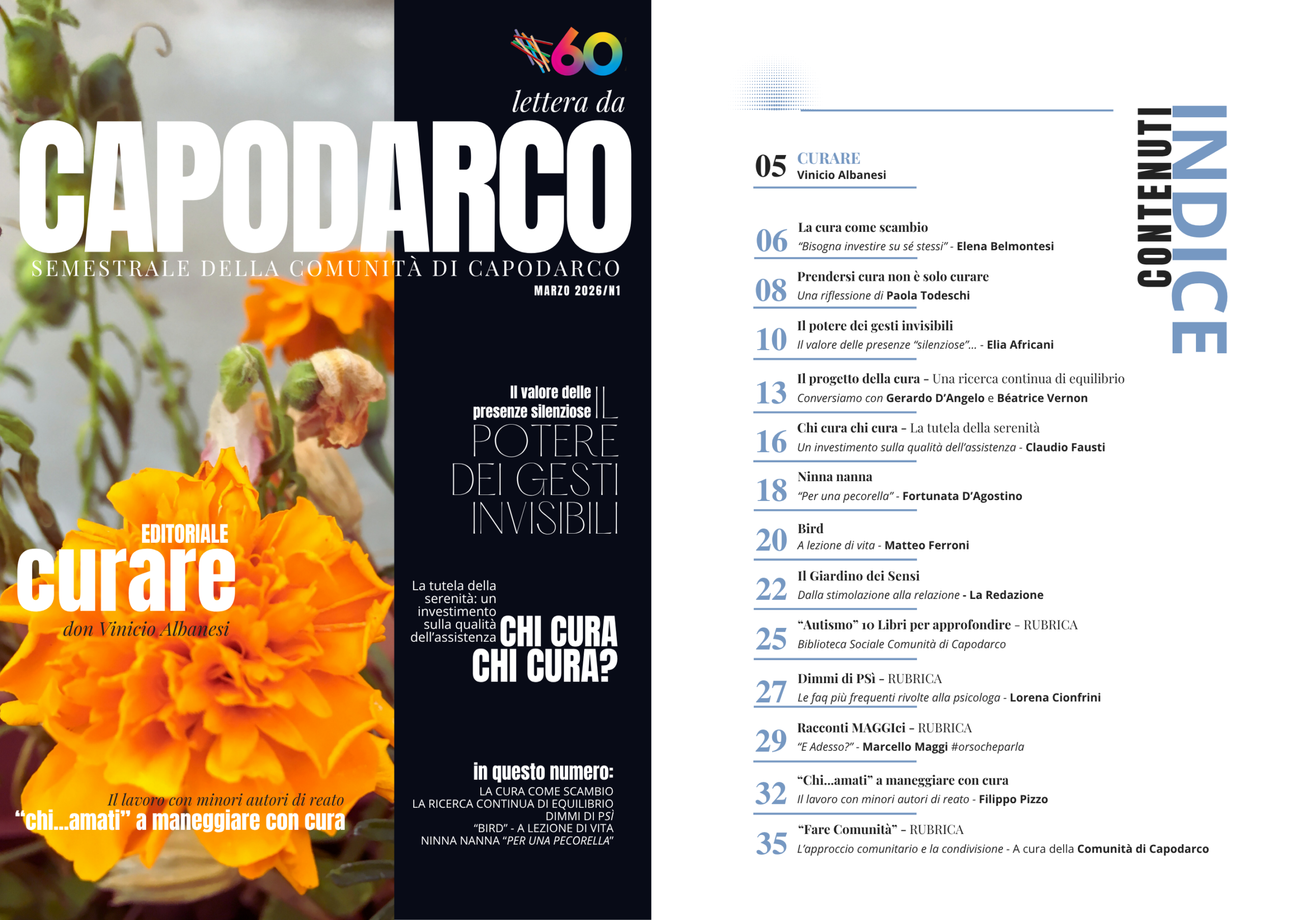 Lettera da CAPODARCO: online il nuovo numero con un focus sulla parola “CURARE”