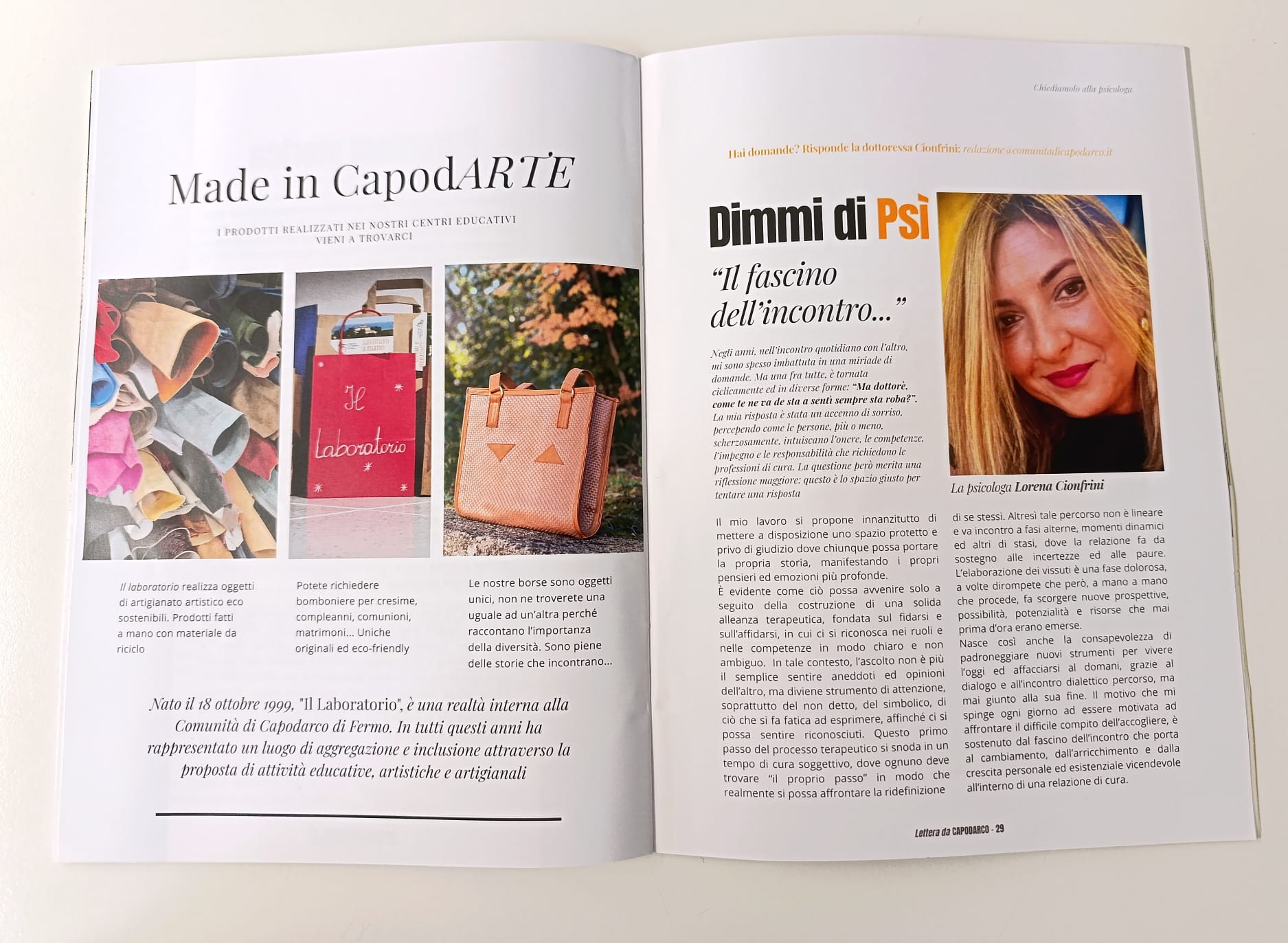 “Il fascino dell’incontro…” – Articolo tratto da Lettera da CAPODARCO N.0/Rubrica Dimmi di PSì