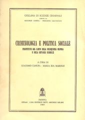 CRIMINOLOGIA E POLITICA SOCIALE