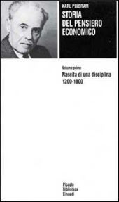 STORIA DEL PENSIERO ECONOMICO